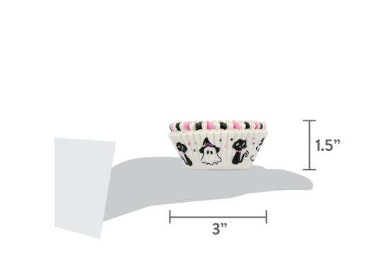 Great Value Boo Tastic Cupcake Liners, 48 Count